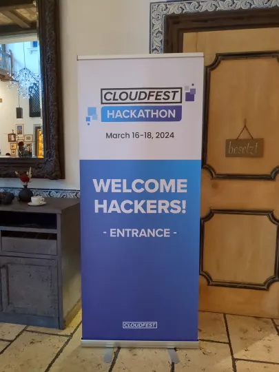 The official Cloudfest Hackathon banner