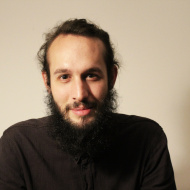 Front portrait of a bearded man