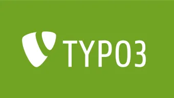 TYPO3 logo white on green