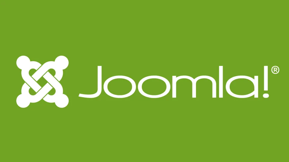 Joomla logo white on green